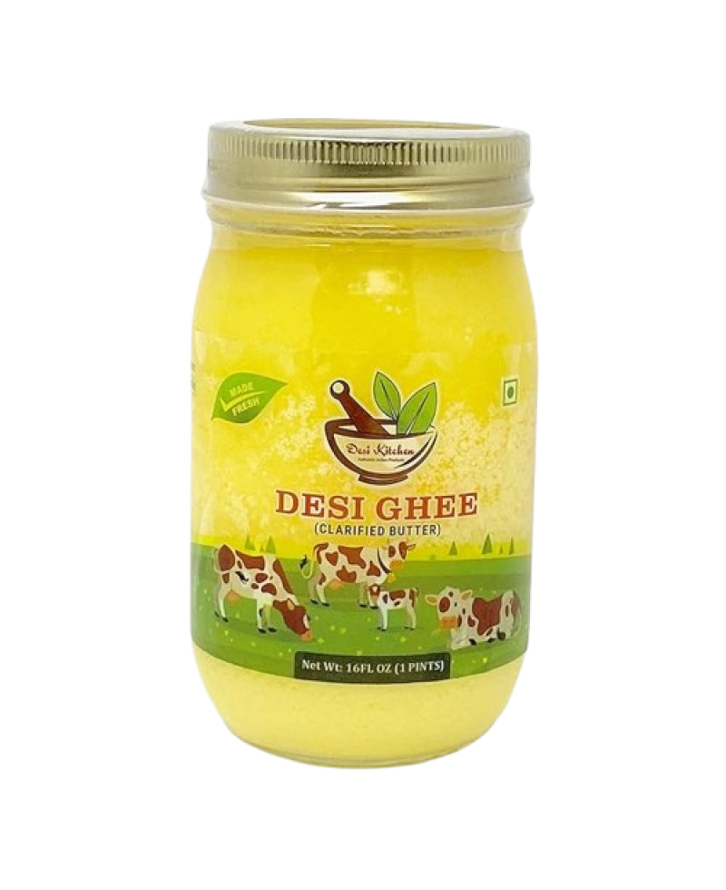 Desi Ghee (Clarified Butter) 16oz (1 Pint)