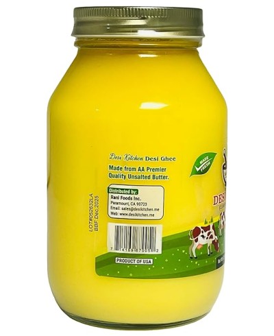 Desi Ghee (Clarified Butter) 32 FL OZ (946 ml)