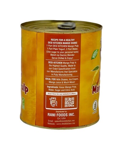 Mango Pulp (Kesar Mango Pulp) 30oz (850g)