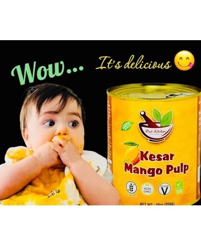 Mango Pulp (Kesar Mango Pulp) 30oz (850g)