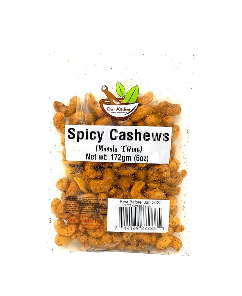 Spicy Cashews (Masala Twist) 6oz