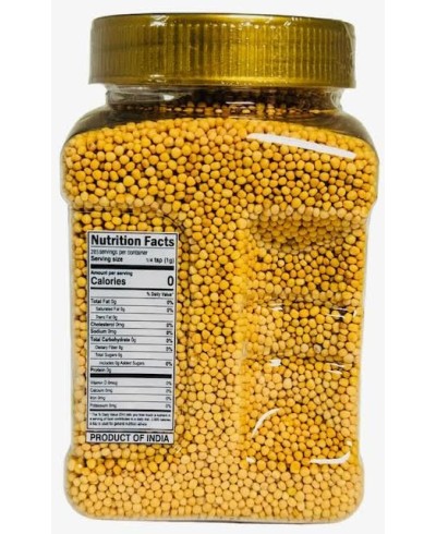 Yellow Mustard Seeds (Pili Sarson) 10oz (285g)