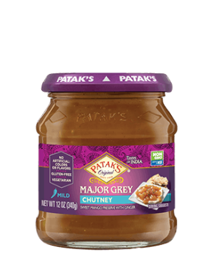 Patak's Major Grey chutney 12oz Non GMO