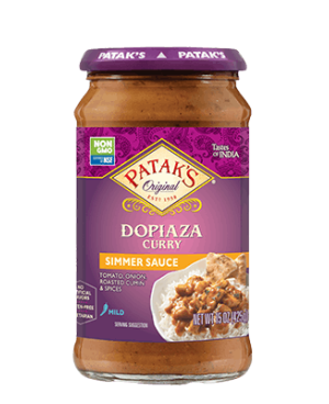Patak's Dopiaza Curry Simmer Sauce 15oz Non GMO