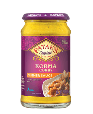 Patak's Korma Curry Simmer Sauce 15oz Non GMO