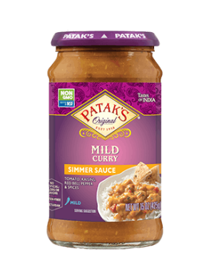Patak's Mild Curry Simmer Sauce 15oz Non GMO