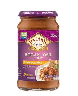 Patak's Rogan Josh Curry Simmer Sauce 15oz Non GMO