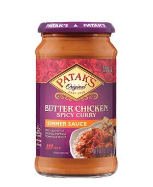 Patak's Spicy Butter Chicken Curry Simmer Sauce 15oz Non GMO