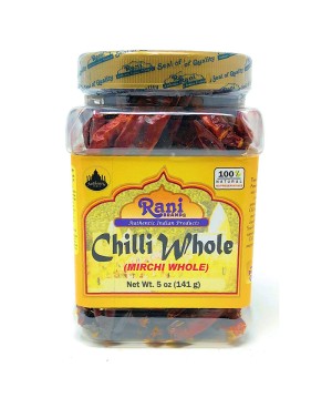 Rani Chilli Whole Stemless 5oz (141g) PET Jar