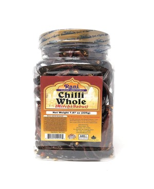 Rani Chilli Whole Stemless 8oz (225g) PET Jar 