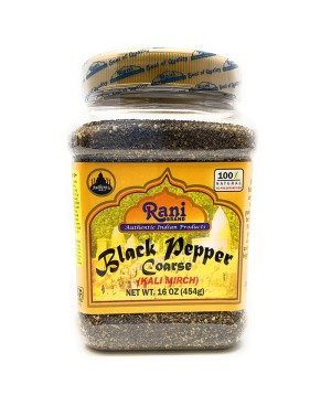 Rani Black Pepper Coarse Ground 28 Mesh (Table Grind)